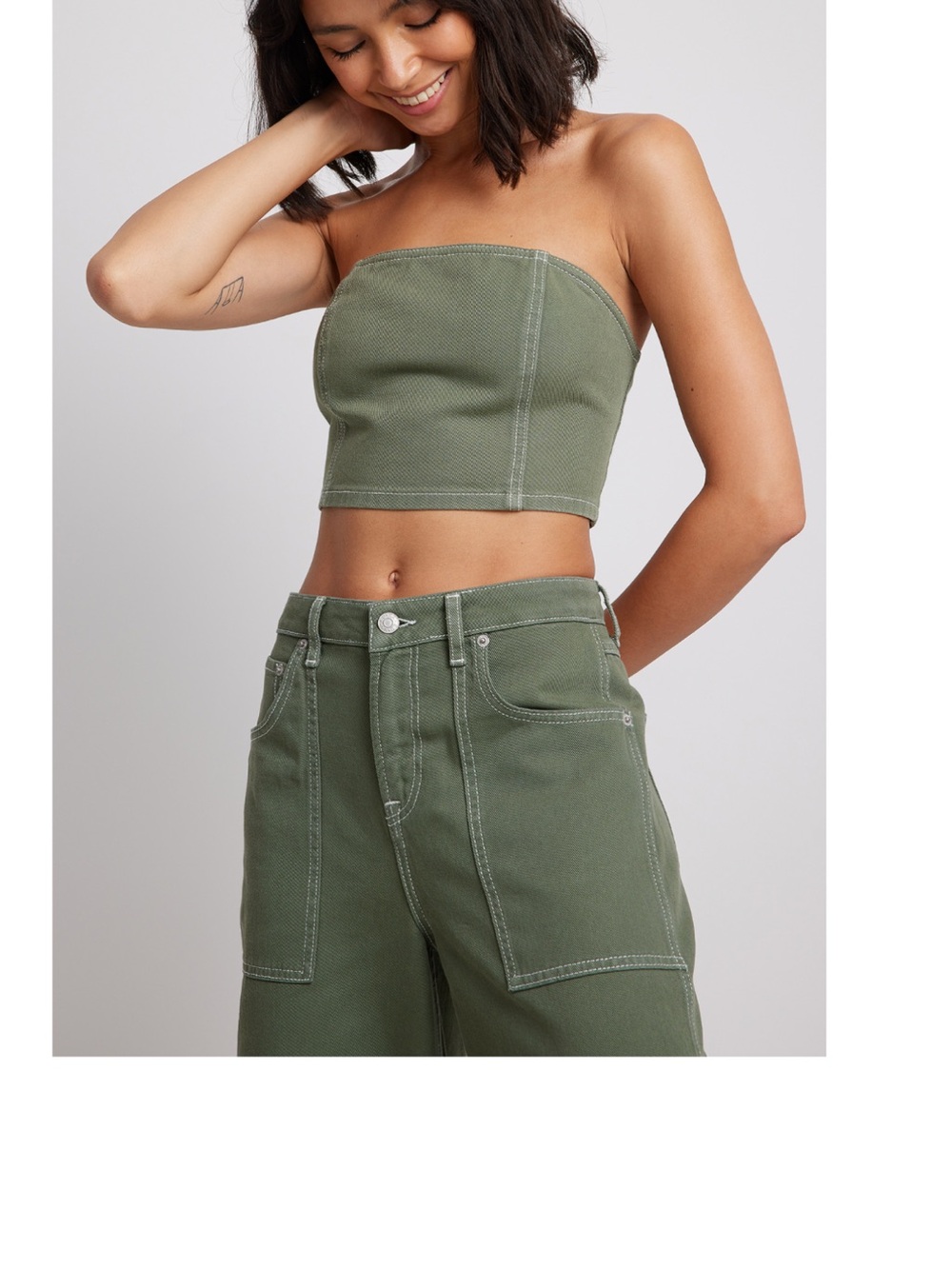 Denim Tube Top